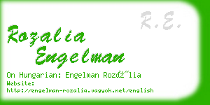 rozalia engelman business card